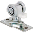 Prime-Line N 7065 Roller Assembly, 13/16 in Dia Roller, Steel, 2-Roller, 100 lb, Top Mounting