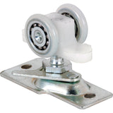 Prime-Line N 7065 Roller Assembly, 13/16 in Dia Roller, Steel, 2-Roller, 100 lb, Top Mounting