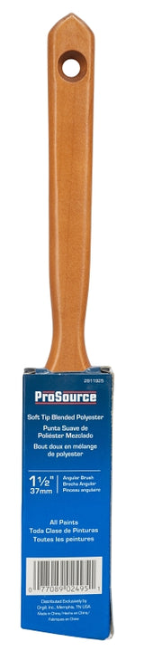 ProSource OR 2172 0150 Angular Sash Pain Wt Brush, 1-1/2in W, Polyester Blend