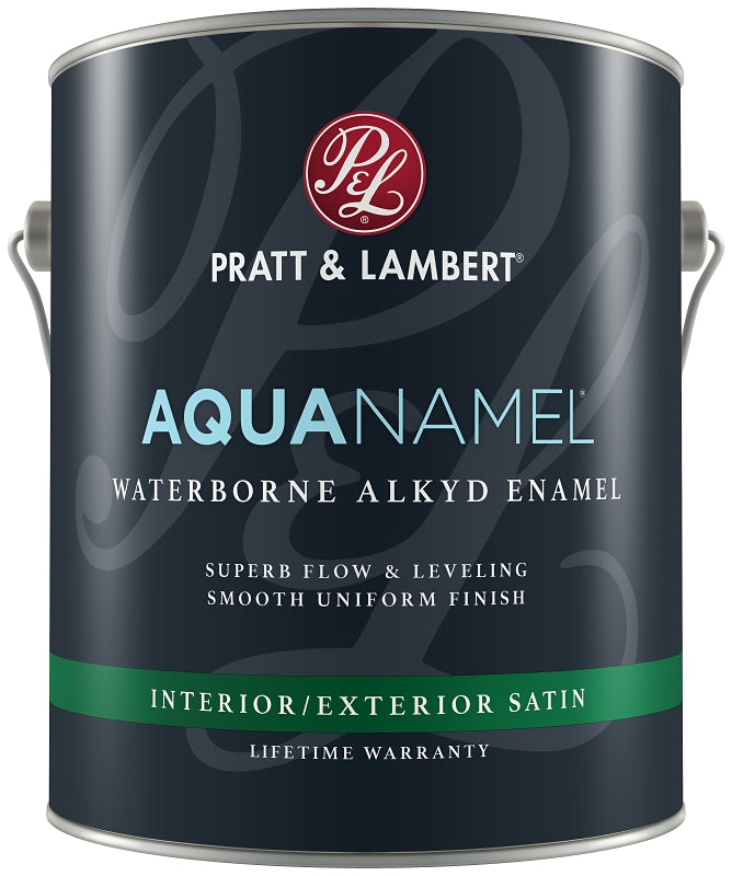 Pratt & Lambert Aquanamel 0000Z0781-16 Waterborne Enamel Paint, Satin Sheen, Pastel, 1 gal, 400 sq-ft Coverage Area Pack of 4