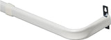 Kenney KN527 Curtain Rod, 1 in Dia, 48 to 86 in L, White