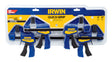 Irwin Quick-Grip 3 in. D Quick-Release Bar Clamp 140 lb 4 pc