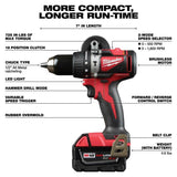Milwaukee M18 1/2 in. Brushless Cordless Hammer Drill Kit (Battery & Charger)