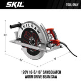 SKIL 15 amps 16-5/6 in. Corded Brushed Worm Drive Circular Saw