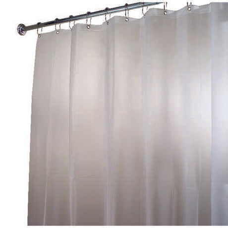 iDesign 72 in. H X 84 in. W Frosted Shower Curtain Liner EVA
