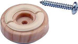 Shepherd Hardware 3692 Furniture Pad, Round, 1-1/4 in Dimensions, Plastic, Woodgrain, 8/PK