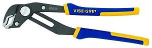 Irwin 2078110 Groove Lock Pliers, 10 in OAL, 2-1/4 in Jaw Opening, Blue/Yellow Handle, Cushion Grip Handle