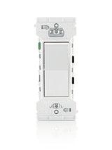 Decora Edge Series E5601-0MW Residential-Grade Rocker Switch, 15 A, 120/277 VAC, Side Lever Terminal, White