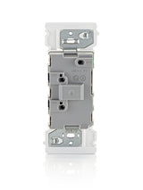 Decora Edge Series E5601-0MW Residential-Grade Rocker Switch, 15 A, 120/277 VAC, Side Lever Terminal, White