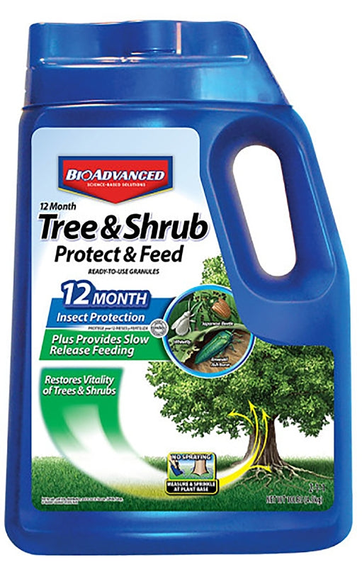 BioAdvanced 701910A Tree and Shrub Feed, Granular, 10 lb Bottle