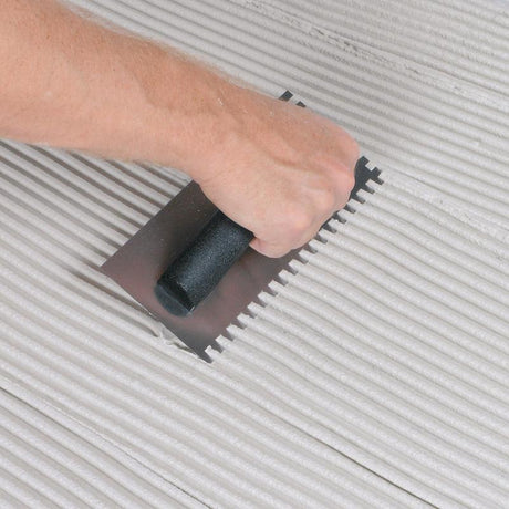 QEP 9 in. W X 4 in. L Steel Square Notched Trowel