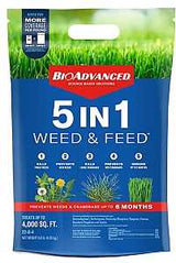 BioAdvanced 704860L Weed and Feed Fertilizer, 9.6 lb Bag, 22-0-4 N-P-K Ratio