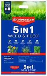 BioAdvanced 704865H Weed and Feed Fertilizer, 24 lb Bag, 22-0-4 N-P-K Ratio