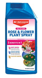 BioAdvanced 820061B All-in-One Rose and Flower Concentrate, Spray Application, 32 oz Bottle