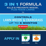 BioAdvanced 820105L 3-In-1 Weed and Feed, 10 lb Bag, Granular, 35-0-3 N-P-K Ratio
