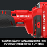 Craftsman V20 Cordless Oscillating Multi-Tool Tool Only