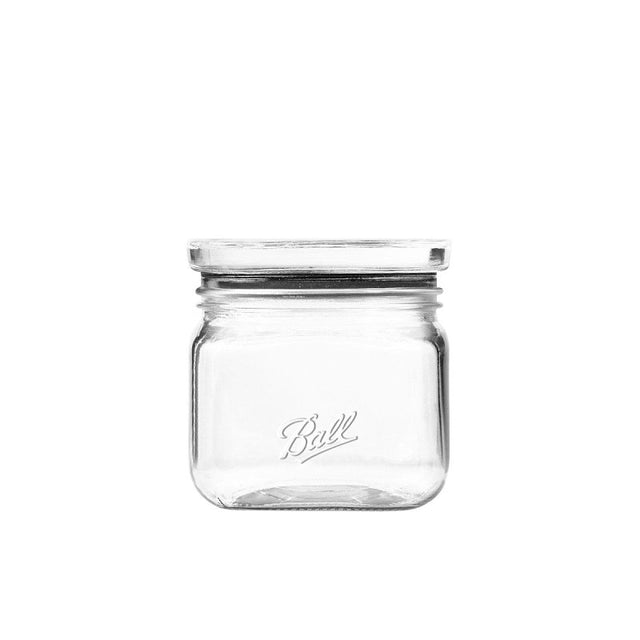 Ball 2133569 Stack and Store Jar, 4 Cup, Glass, 4.8 in L, 4.8 in W, 4.8 in H, Pack of 4