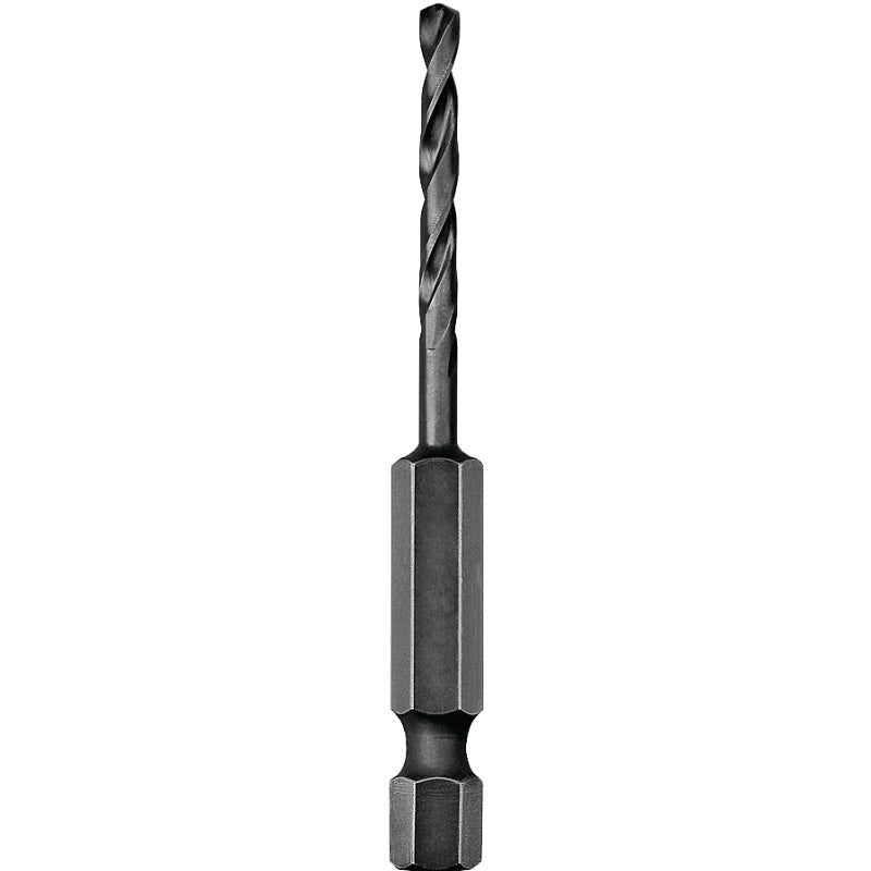 DEWALT DD5113 Impact Drill Bit, 13/64 in Dia, 3-1/16 in OAL, Spiral Flute, 1/4 in Dia Shank, Hex Shank
