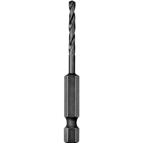 DEWALT DD5113 Impact Drill Bit, 13/64 in Dia, 3-1/16 in OAL, Spiral Flute, 1/4 in Dia Shank, Hex Shank