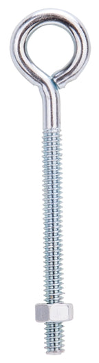 ProSource LR268 Eye Bolt, 4.7 mm Thread, Machine Thread, 2 in L Thread, 3/4 in Dia Eye, 79 lb Working Load, Steel, Zinc, Pack of 20