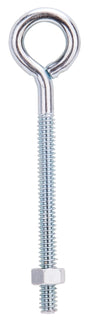 ProSource LR268 Eye Bolt, 4.7 mm Thread, Machine Thread, 2 in L Thread, 3/4 in Dia Eye, 79 lb Working Load, Steel, Zinc, Pack of 20