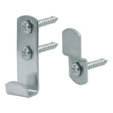 OOK 50233 Mirror Clip Set, 20 lb, Steel, Nickel, Wall Mounting