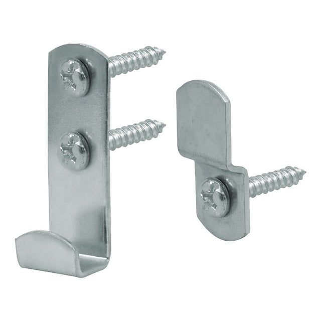 OOK 50233 Mirror Clip Set, 20 lb, Steel, Nickel, Wall Mounting