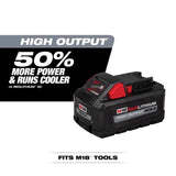 Milwaukee 48-11-1880 Rechargeable Battery Pack, 18 V Battery, 8 Ah, 60 min Charging