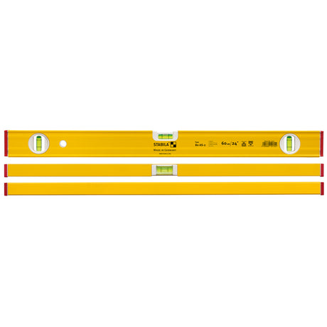 STABILA 24 in. Aluminum Type 80 AS-2 Box Beam Level 3 vial