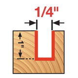 Diablo 1/4 in. D X 2-1/2 in. L Carbide Up Spiral Bit