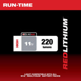 Milwaukee M12 220 lm Black/Red LED Stick Light