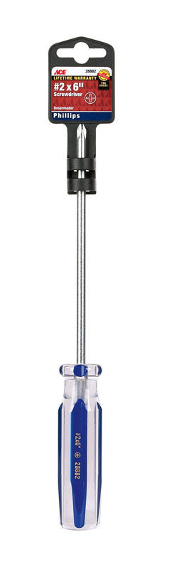 Ace No. 2 X 6 in. L Phillips Screwdriver 1 pc, Pack of 3