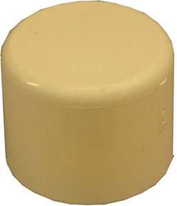 Nibco T00225C Pipe Cap, 1 in, Slip-Joint, CPVC, White, SCH 40 Schedule
