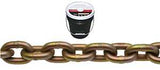 Baron TP7038P Transport Chain, 3/8 in, 63 ft L, 6600 lb Working Load, 70 Grade, Steel, Yellow Zinc