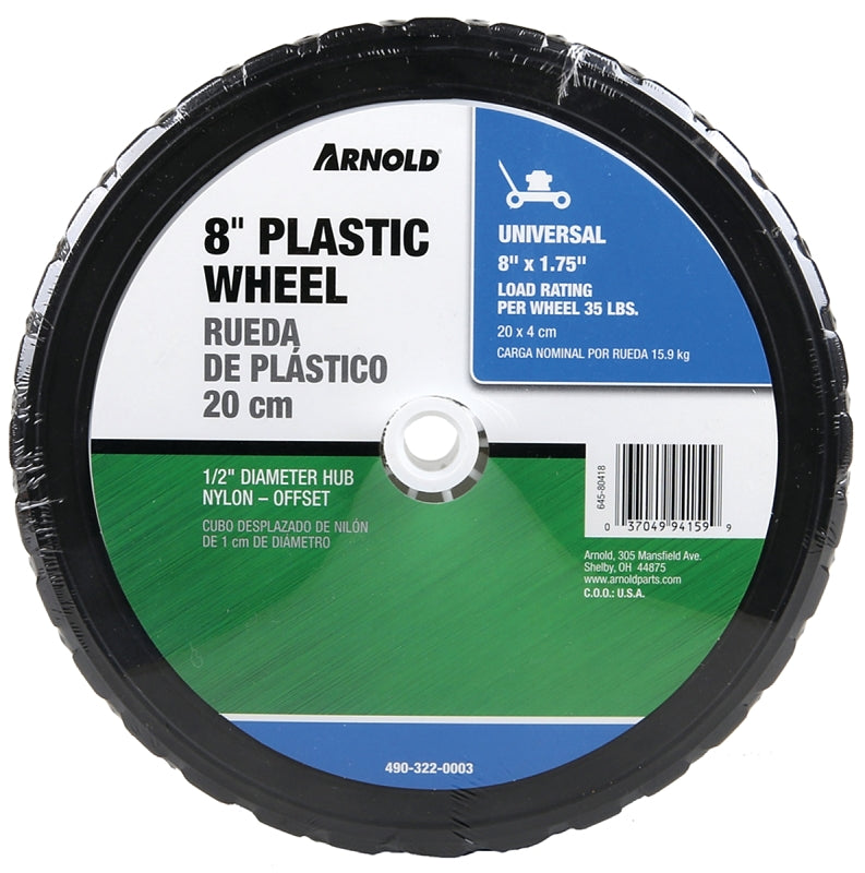 MTD 875-P Tread Wheel, Semi-Pneumatic, Plastic/Rubber