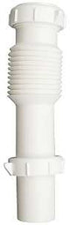 Plumb Pak PP812-7 Sink Tailpiece, 1-1/2 in, 7 in L, Slip-Joint, Plastic, White