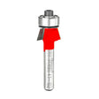 Freud 41-102 Bevel Trim Bit, 19/32 in Dia Cutter, 9/32 in L Cutting, 1-7/8 in OAL, 1/4 in Dia Shank, 2-Cutter