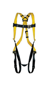 Safety Works Unisex Polyester Adjustable Safety Harness 400 lb. cap. Yellow 1 pc