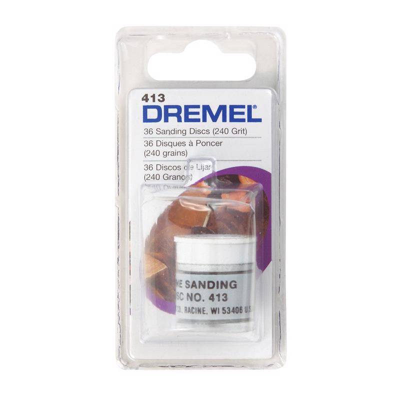 Dremel 413 Sanding Disc, 240 Grit, Fine, Emery Cloth Abrasive