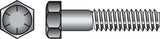 HILLMAN 9/16 in. D X 4-1/2 in. L Heat Treated Steel Hex Head Cap Screw 25 pk