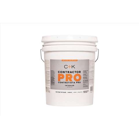 C+K Contractor Pro Semi-Gloss Tint Base Mid-Tone Base Paint Interior 5 gal
