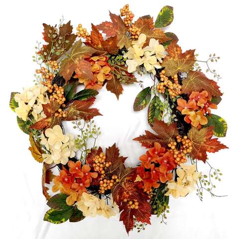 Celebrations 22 in. D Harvest Pumpkin Wreath