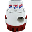 Rule 14A-6UL 3,700 GPH 12V 15.5 Amp High Capacity Bilge Pump with 6' Leads