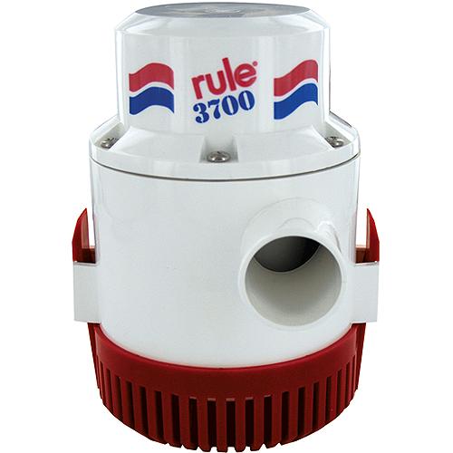 Rule 14A-6UL 3,700 GPH 12V 15.5 Amp High Capacity Bilge Pump with 6' Leads