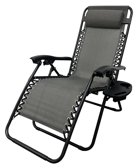 Seasonal Trends HCIHQB2401 Zero Gravity Sling Relaxer Chair, 25.6 in W, 33.07 in D, 43.11 in H, 250 lb Capacity, Pack of 3