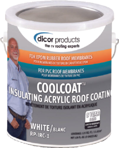 Dicor Cool Coat Insulating Roof Coating, Tan, Gal.