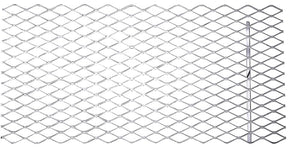 National Hardware 4075BC Series N215-798 Expanded Grid Sheet, 13 ga Thick Material, 12 in W, 24 in L, Steel, Plain, Pack of 3