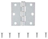 ProSource LR-043-PS Utility Hinge, Steel, Zinc, Removable Pin, 180 deg Range of Motion, Full Mortise Mounting, 70 lb