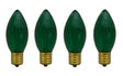 Santas Forest 28988 Filament Bulb, C9 Lamp Base, Green, Pack of 25
