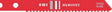 Milwaukee 48-42-0120 Jig Saw Blade, 9/32 in W, 2-3/4 in L, 18 TPI, HSS Cutting Edge